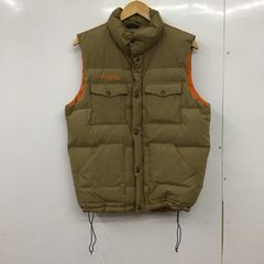 Columbia 中綿ベスト リバーシブル ベージュ レッド - メルカリ