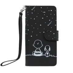 【新品】 Case for 電話カバー iPhone 11対応 アイフォン11 あいほん11ケース手帳型 かわいい犬 いぬ 流星 ストラップつき スタンド機能付き マグネット開閉 カード収納 財布型 全面保護 (A1, iPhone 11に適用) 1