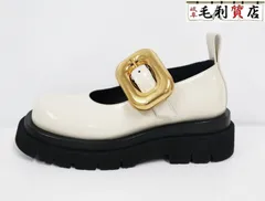 ボッテガヴェネタ BOTTEGA VENETA オフホワイト ラグ メリージェーン 729884 V28R0 サイズ35 未使用 ローファー 靴のサムネイル