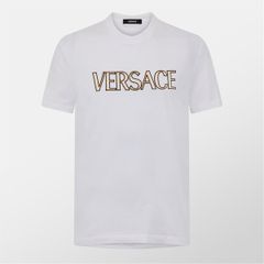 新品VERSACE香水瓶ロゴTシャツメドゥーサヴェルサーチェ半袖トップス 