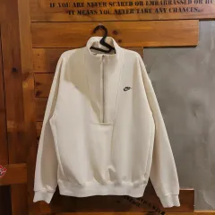 ナイキ ハーフジップアップ スウェット L