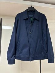 00s ラコステ デッドストック ナイロンハーフコート 緑 FR50 タグ付 