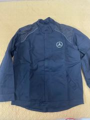 夏用 メッシュ素材 メルセデス・ベンツ 作業服 L ブラック【新品 】新