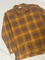 UNIQLO U 18FW オープンカラー フランネルシャツ L 出品