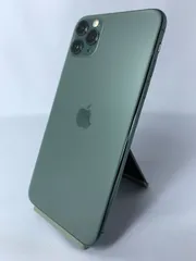 【中古】【展示使用品・ネットワーク制限△・simロック解除不可・画面キズ有】SoftBank iPhone 11 Pro Max 64GB 3F913J/A ミッドナイトグリーン