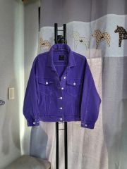 90s Lee パープル デニムジャケット ショート丈 16Y - メルカリ