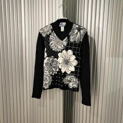 希少☆CHANEL 2003年 カメリア ペプラムニット フリル ヴィンテージ 