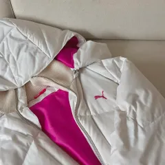 プーマ PUMA 白 ピンク ヴィンテージ ニット ダウン<0xE3><0x80><0x80>ヴィンテージ stc 엣티시