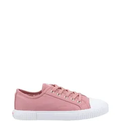 ハッシュパピー レディース シューズ スニーカー Hush Puppies Brooke Canvas Trainer Pink ピンクのサムネイル