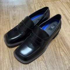 SHISEI シーセイ SQUARE LOAFERS BLACK - メルカリ