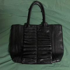 Kitamura キタムラ クロコ型押し トートバッグ ブラック - メルカリ