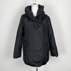 theory 2WAYハイネックダウンコート 黒 S あったか ボリュームネック 