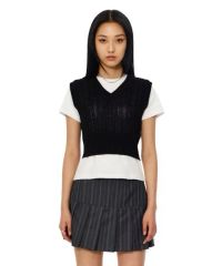 即日発送】bibiy. B. CLUB KNIT VEST - メルカリ