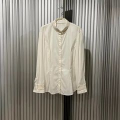 未使用品』BRUNELLO CUCINELLI ホワイトシャツ チェーン装飾 - メルカリ