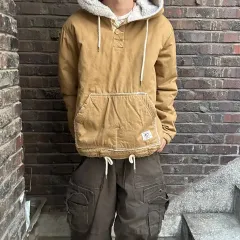 ヴィンテージ キャメルブラウン Anorak（アノラック） ウォーク フード プルオーバー