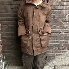ヴィンテージ y2k 00s ブラウン ミドル マウンテンパーカー ダウン