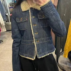 (NO 9) LEVIS リーバイス ヴィンテージ シープスキン デニムジャケット インディゴデニムのサムネイル
