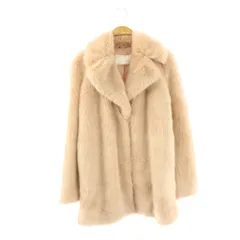 ザラウーマン ZARA WOMAN コート アウター フェイクファー XS ピンク /NR ■ECB004