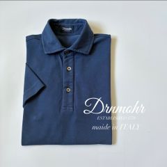 Drumohr ドルモア ポロシャツ ネイビー S イタリア製 コットン - メルカリ
