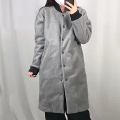 THE NORTH FACE ザノースフェイス グレー ロング フリース ジャケット XS 250307のサムネイル