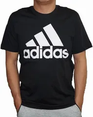 アディダス  Tシャツ ビッグロゴ 黒 トレーニング CD0484 メンズ ブラック BLACK 男性用 フィットネス ラグラン