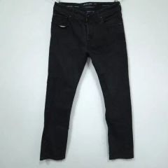 BALENCIAGA 18SS ダメージ加エウォッシュドストレートデニムパンツ