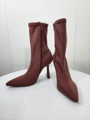 ZARA ザラ ピンク色 ブーツ ヒール10cm (新品) 235mm