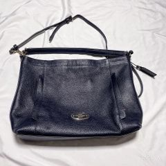 COACH】2013年製 本革 ペブルドレザー ホーボー ショルダーバッグ 