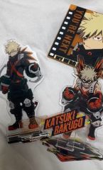 ヒロアカ FINAL 全巻購入特典 アクリルスタンド 缶バッジ カード 爆豪