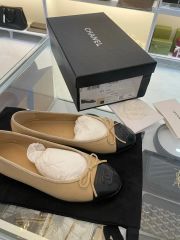 値下げ！ CHANEL シャネル メリージェーン 未着用 36 フラットベージュ
