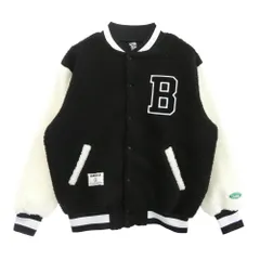 Billionaire Boys Club ビリオネアボーイズクラブ BBCJP245X001 x MANASTASH BOA VARSITY JACKET マナスタッシュ ボア  フリース スタジャン ジャケット ブラック系【中古】のサムネイル