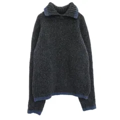 LET IT RIDE レットイットライド × glencraig グレンクレイグ スコットランド製 ポロカラー MIX ニット グレー系 ブルー系 M【中古】のサムネイル
