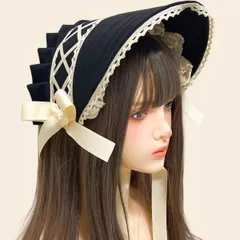帽子 ロリータ レース リボン ハンドメイド ロフード ドール アクセサリー M0505-ZOWZ-1