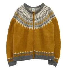 BEDWIN & THE HEARTBREAKERS ベドウィンアンドザハートブレイカーズ 22AW ZIP UP NORDIC CARDIGAN ジップアップ ノルディック カーディガン イエロー系 グレー系 4【中古】のサムネイル