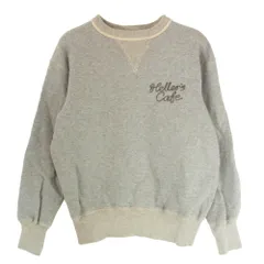 WAREHOUSE ウエアハウス HELLER'S CAFE ヘラーズカフェ 両Vガゼット バックプリント スウェット グレー系 40【中古】のサムネイル