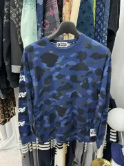 百貨店購入 A BATHING APE アベイシングエイプ カモフラ XL スウェット ロングスリーブ