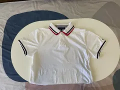トミーヒルフィガー 白 ポロTシャツ M