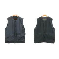 イール EEL Sunday Fleece Vest リバーシブル フリースベスト ポーラテック リップストップナイロン Vネック M 黒 ブラック /X
