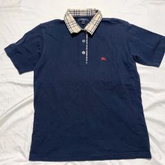 BURBERRY LONDON ポロシャツ ネイビー Mサイズ y2k - メルカリ