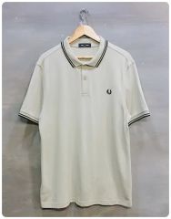 FRED PERRY ポロシャツ XL アイボリー - メルカリ