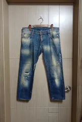 メンズ DSQUARED2 ディースクエアード2 デニム デニム ズボン 正規品 (32 33インチ)
