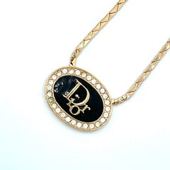 Christian Dior オーバルブリーク ラインストーン GP×ラインストーン 