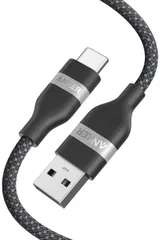 Anker USB-C & USB-A ケーブル (高耐久ナイロン) USB2.0 iPhone 16 / 15 / Galaxy Android 各種対応 0.9m