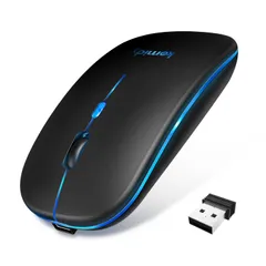 マウス 無線 【極薄型・静音・高感度】 ワイヤレスマウス Bluetooth5.3 静音クリック 3DPIモード ブルートゥース 2.4GHz 節電モデル 7色ライト 光学式 持ち運び便利 Type-C充電式 スリープモード 瞬時接続 小型 高耐久性 ...