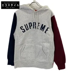 Supreme シュプリーム 16AW ｸﾞﾚｰ ｱｰﾁﾛｺﾞ ﾌｰﾃｯﾄﾞﾊﾟｰｶ M