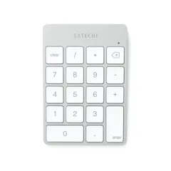 SATECHI 18キー スリム Bluetooth テンキーパッド – US 英語配列 無線 アルミ 薄型 Micro USB 充電対応ワイヤレス数字 キーボード – MacBook Air & Pro、Mac Mini、iPad、iMac、iPh ...