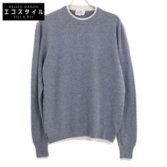 HERMES シルク混 Hロゴ ニット Hermes Cardigan Zip Winter White Sweater Brown Leather H 36