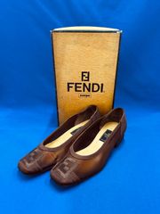 FENDI scarpe レザー ローファー ブラウン - メルカリ