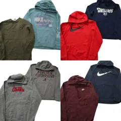 古着卸 まとめ売り ナイキ NIKE スウェット 8枚セット (メンズ M ) スウォッシュロゴ フーディー カレッジ風 中古 古着 NE1887