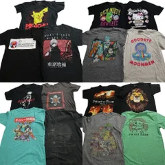 古着卸 まとめ売り キャラクター 半袖Tシャツ 15枚セット (メンズ M ) ピカチュウ ポケモン ドラゴンボール 中古 古着 NE2529